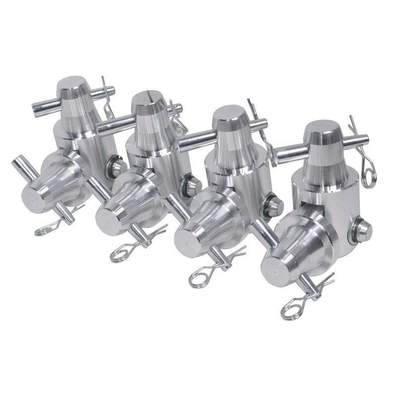 Pack of 4 Conical Tube Ground Support Post towers Male to Male Hinge Joint Fits F31 F32 F34