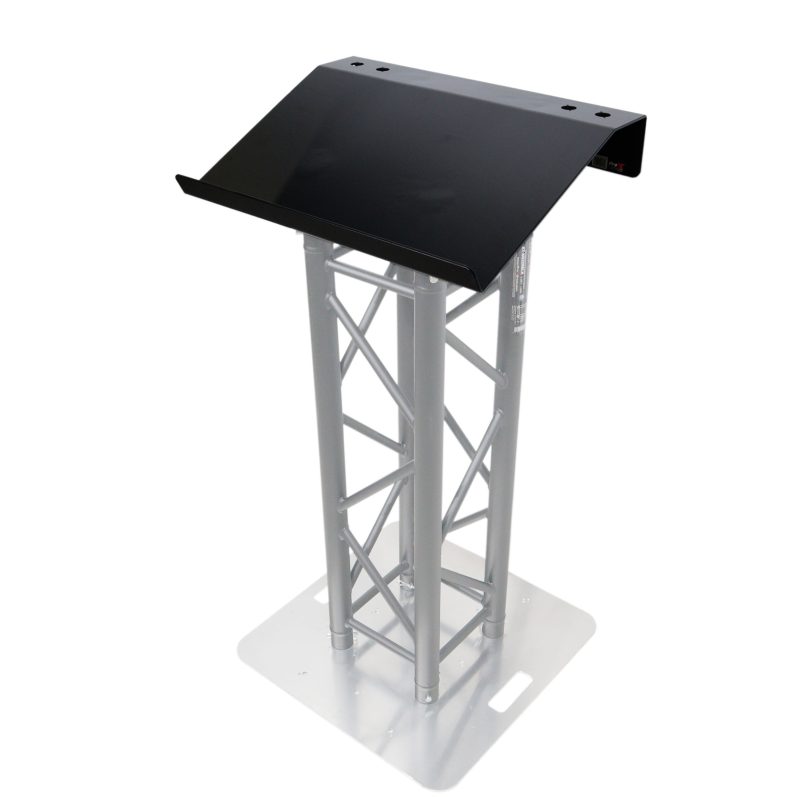 Truss Lectern 24" Black Powder Finish Aluminum Fits F34 w/ 4x Punched for D-Series Connectors