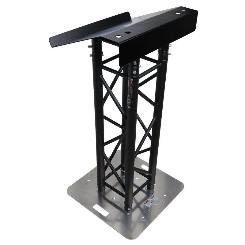 Truss Lectern 24" Black Powder Finish Aluminum Fits F34 w/ 4x Punched for D-Series Connectors - Image 5