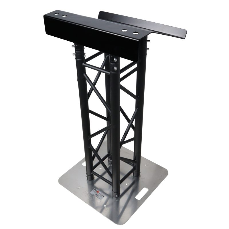 Truss Lectern 24" Black Powder Finish Aluminum Fits F34 w/ 4x Punched for D-Series Connectors - Image 6