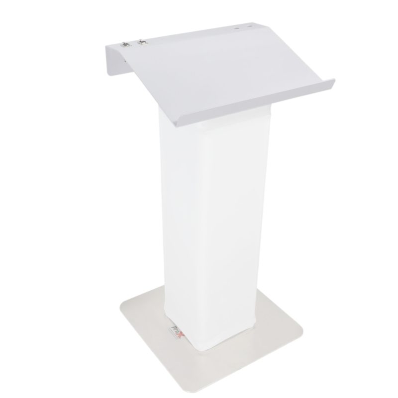 Truss Lectern 24" White Finish Aluminum Fits F34 w/ 4x Punched for D-Series Connectors