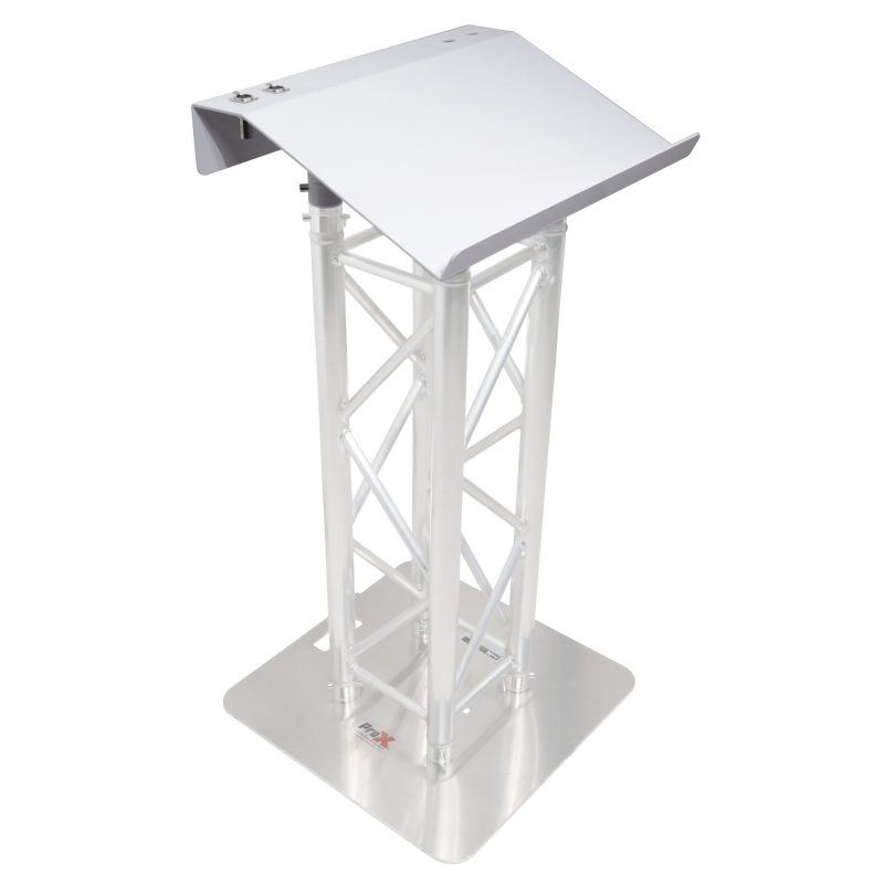 Truss Lectern 24" White Finish Aluminum Fits F34 w/ 4x Punched for D-Series Connectors - Image 3