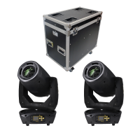 Moving Head Beam Light Package with LumiOS Stealth 250 and ProX flight Case