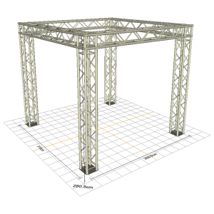 Trade Show Booth Truss Package 10ft x 10ft x 10ft