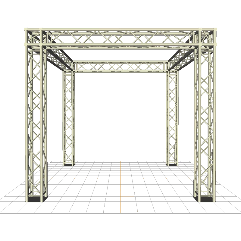 Tradeshow Booth Truss Package 10ft x 10ft x 10ft-2