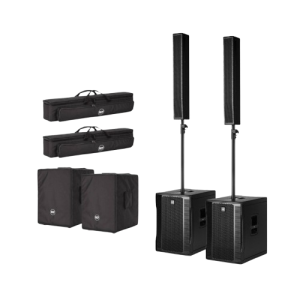 (2) RCF EVOX 12 Portable Array PA Systems Package - Optional Cover Pair