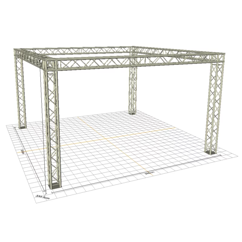 F34 Trade Show Display Booth Truss System – 20 x 20 x 9 Ft