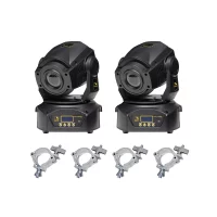 Moving Head Lights 2-pack & 4 Slim O-Clamps – LumiOS Cliff Jumper KV90 Bundle