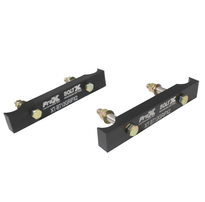 ProX XT-BT12GRIPX2BLK Set of 2 Grip Block Grapple Bars for 12" BoltX Truss Includes Grade 8 Bolts in Black