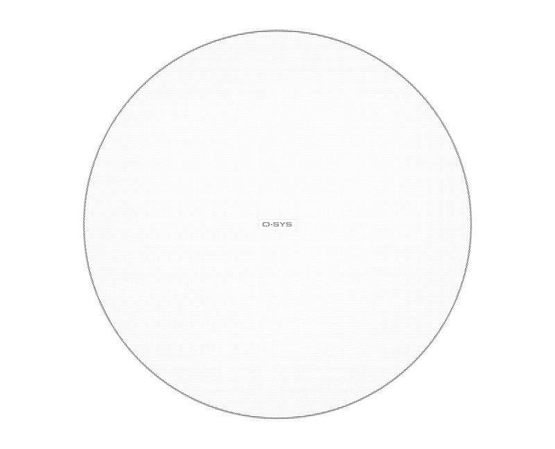 Q-SYS AcousticDesign 6.5" Low Profile Ceiling Speaker w/ Zero Bezel - Pair - Image 2