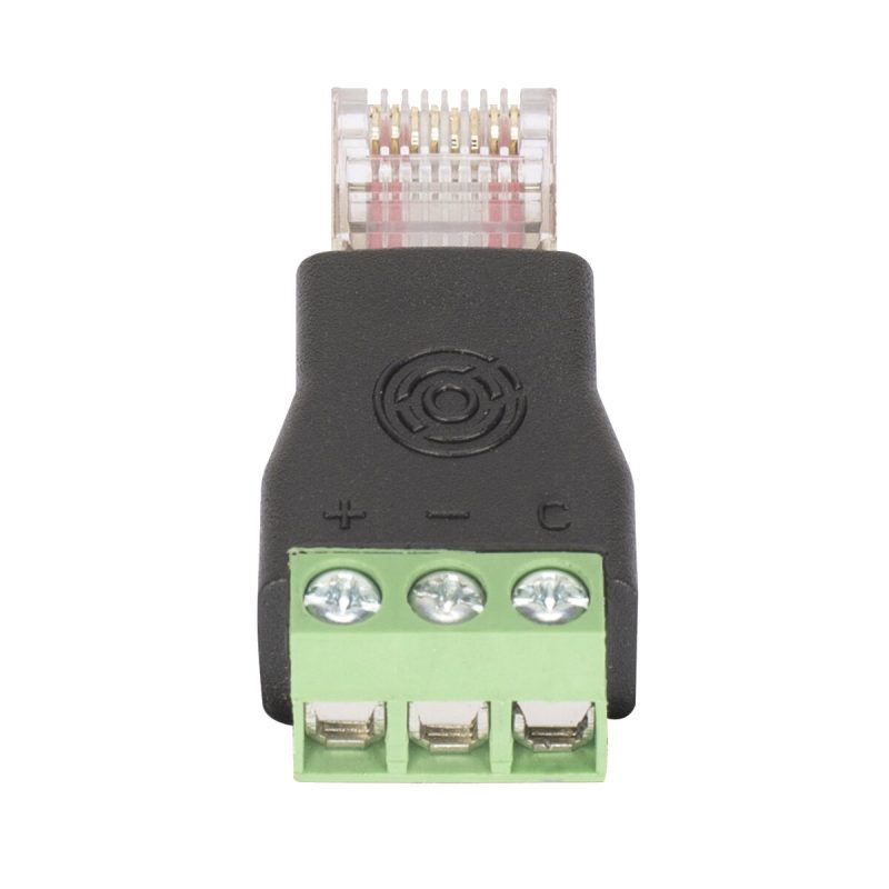 Obsidian Control NETRON RJ-T ESTA Compliant RJ45 DMX to 3-Wire Screw Terminal