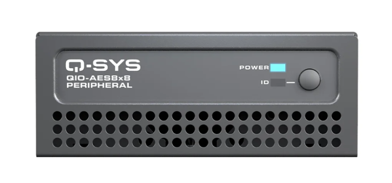 Q-SYS QIO-AES8X8 AES Audio In/ Out Network Expander