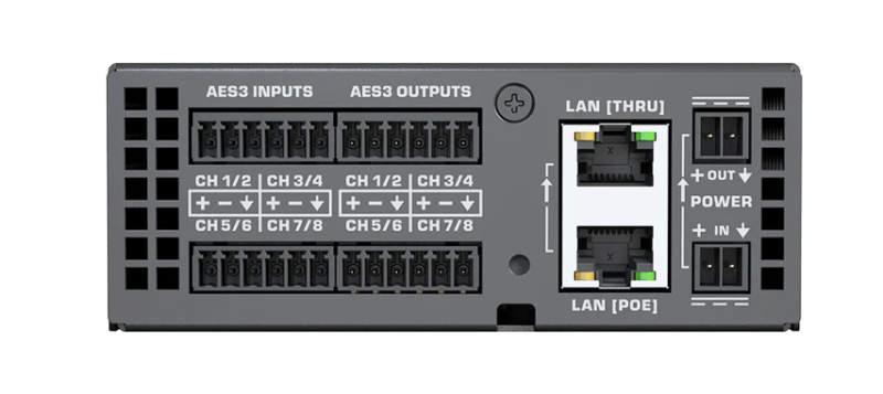 Q-SYS QIO-AES8X8 AES Audio In/ Out Network Expander - Image 2