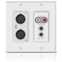 Q-SYS unD6IO Multi-IO Dante Network Audio Wall Plate