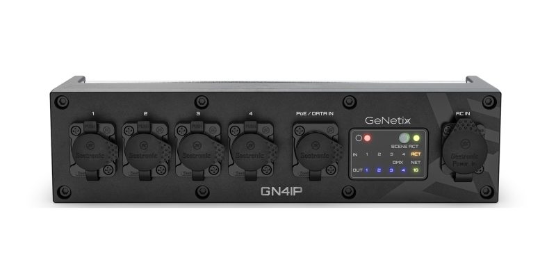 ChamSys GeNetix GN4IP IP65-Rated 4-Port Ethernet-to-DMX Node