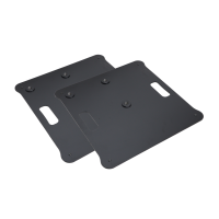 ProX X-POLARISBLX2PLATES Pair of Polaris Base Plates – 2 Heavy-Duty Speaker Pole Base Plates in Black
