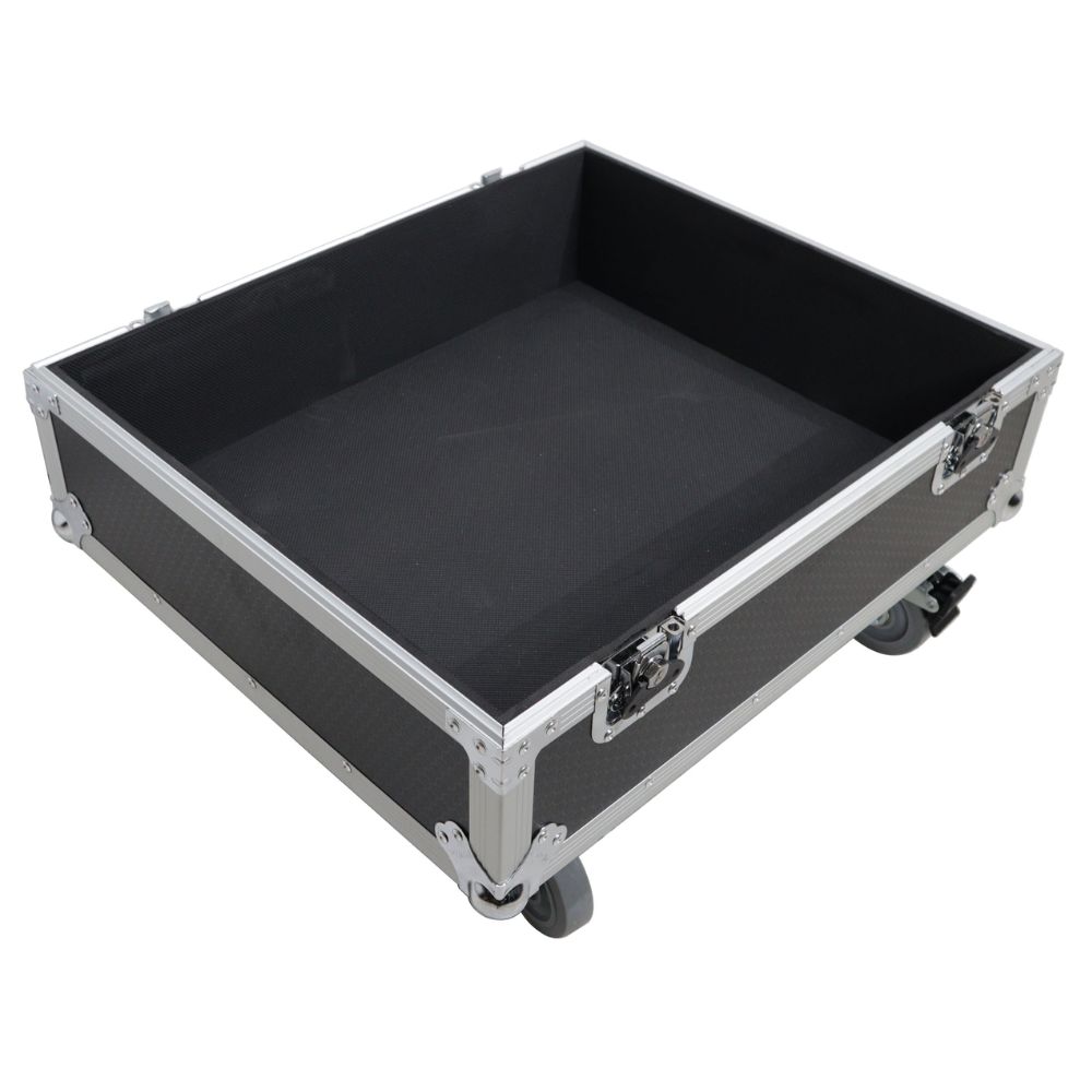 XS-SP252521W Open black equipment case with metal-reinforced edges