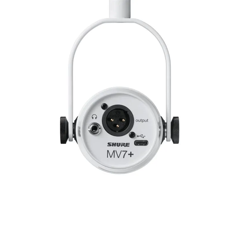 Bottom view of Shure MV7+ White