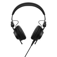 HDJ-CX Black over-ear headphones with leather-padded ear cups