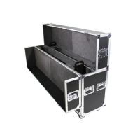 Top open angled View of ProX XS-LCD7090WX2 flight case for LED TV