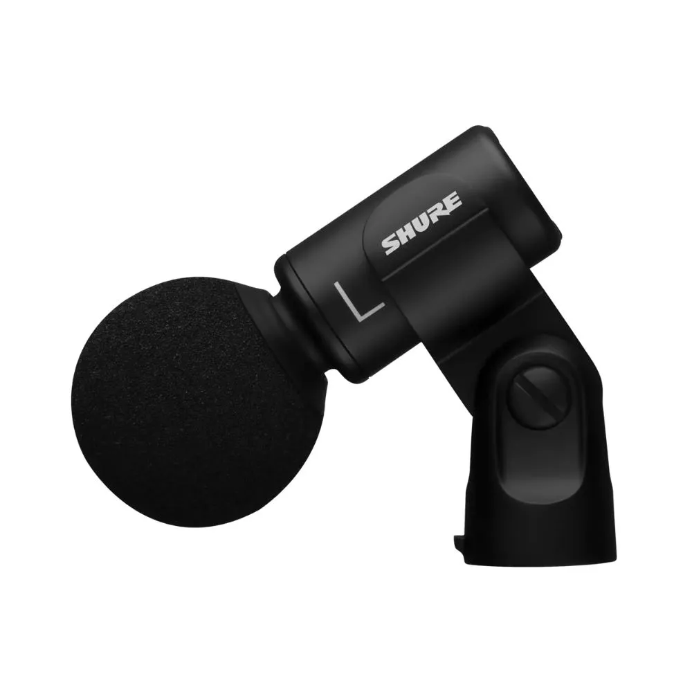Side view of Shure MV88+ USB Microphone