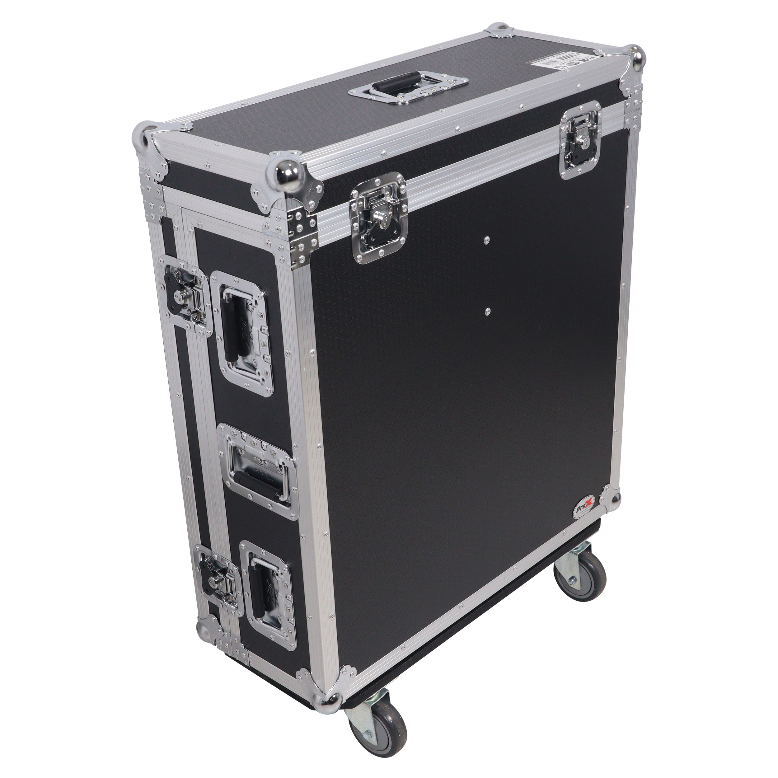 XS-PRE32SXDHW arge flight case with wheels and metal reinforcements