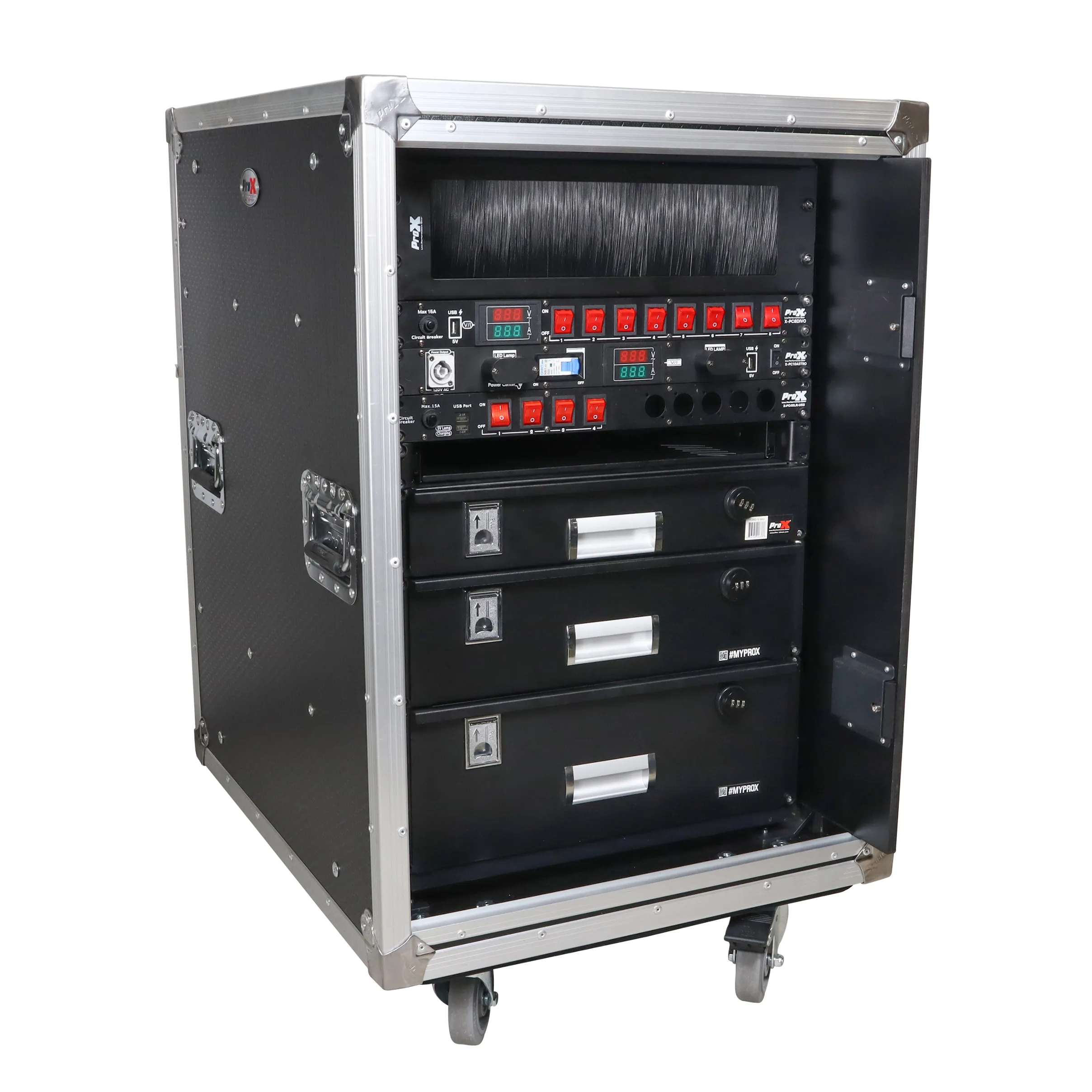 Slam Door 24" Deep Shock Mount Rack Cases