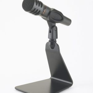 Front view of the König & Meyer 23250-BLACK Microphone