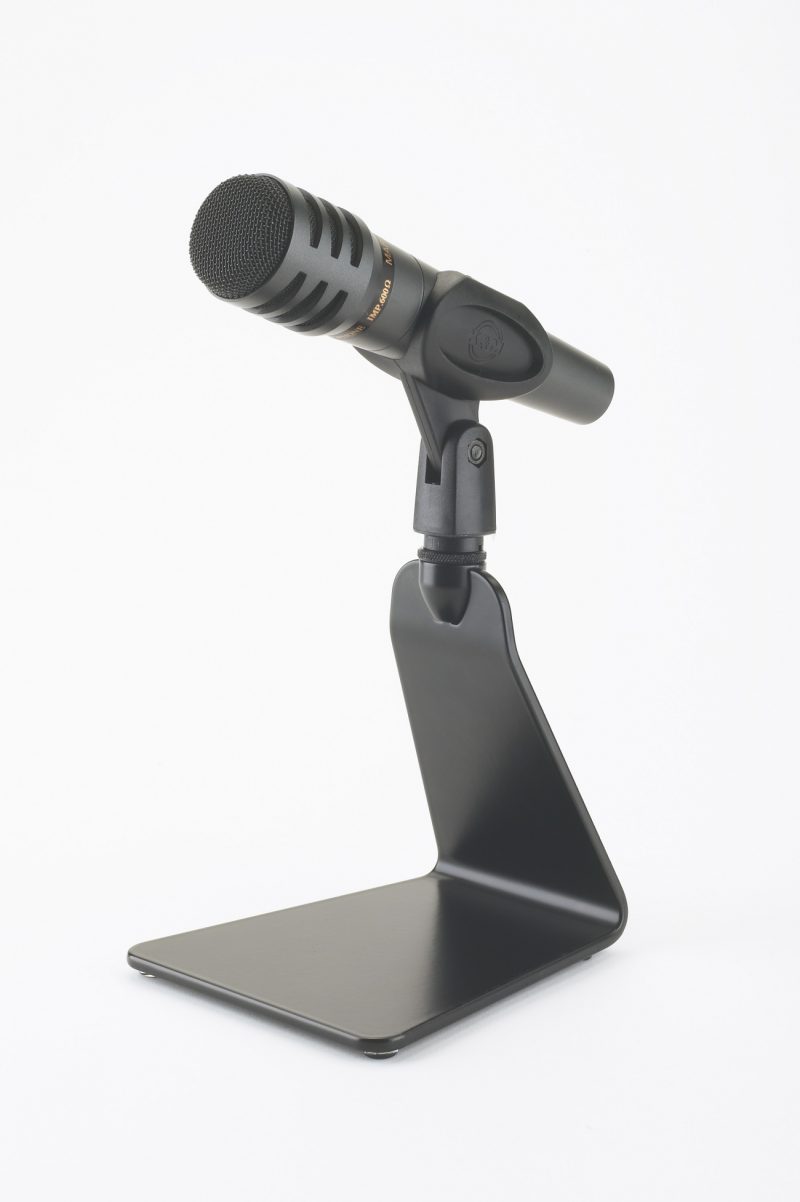 Front view of the König & Meyer 23250-BLACK Microphone