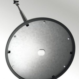 Bottom view of the König & Meyer 26200-BLACK One-hand