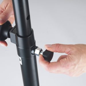 Konig & Meyer 26737-BLACK Speaker Stand with Ring Lock Mandrel Mount - Image 2
