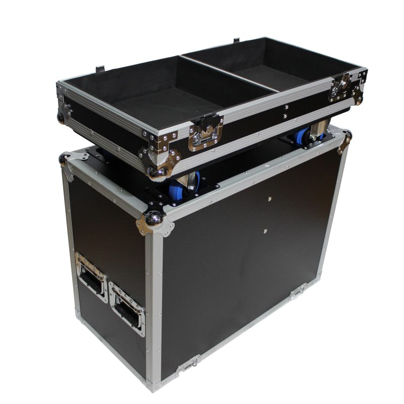 Side view of ProX Flight Case for Two