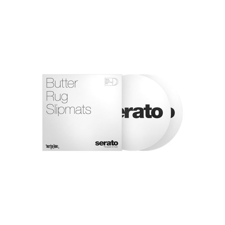 Serato OSASMWHTBR 12" Butter Rug Slipmat White (Pair) GTR Direct
