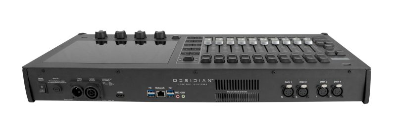 Back view of the Obsidian Control NX1 Full-Featured