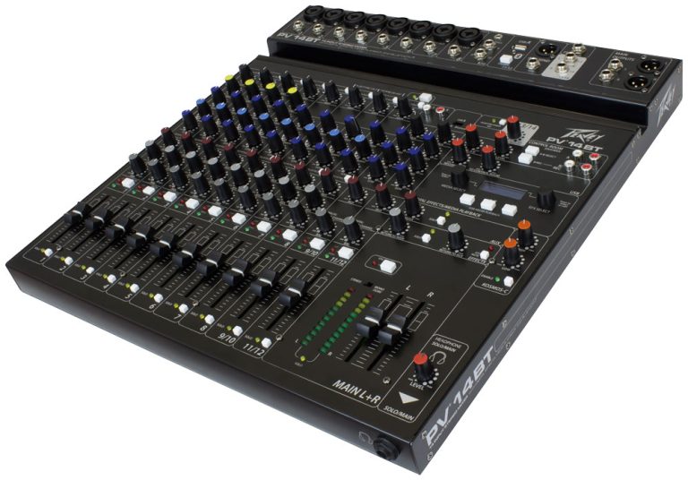 Peavey PV 14 BT 14 Channel Compact Mixer with Bluetooth GTR Direct