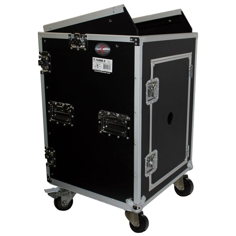 Back view of the ProX T-16MRSS 16U Vertical Rack