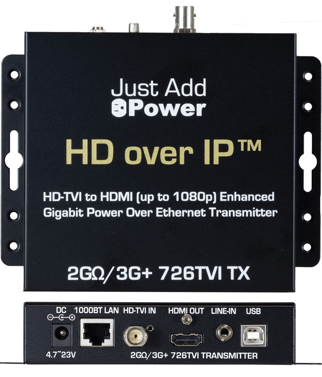 Main view of the Just Add Power VBS-HDIP-726TVI 2G-3G+ PoE