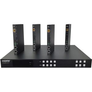 BZB Gear 4X4 HDMI and HDBaseT Matrix Switch