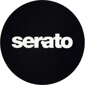 Serato OSA-SM-WHT-B7 7" Butter Rug Slipmat Black (Pair) - Image 2