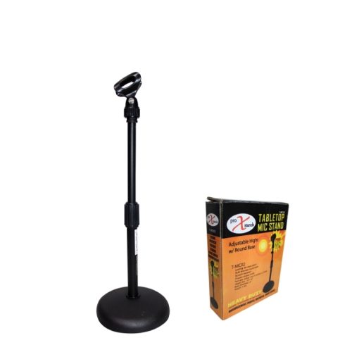 Main view ProX T-MIC02 Table Top Mic Stand